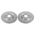 Power Stop 17-19 Audi A4 Rear Evolution Drilled & Slotted Rotors - Pair