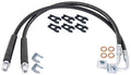 RockJock JT Gladiator Brake Hose Kit Rear w/ Hoses Frame Clips Copper Washers ABS Wire Clips Pair