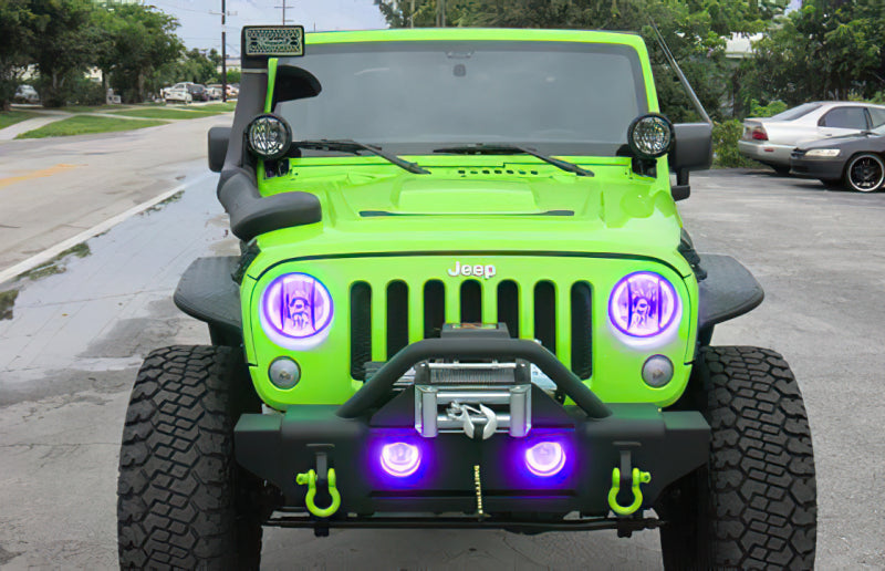 Oracle Jeep Wrangler 07-17 Halo Kit - ColorSHIFT w/ Simple Controller