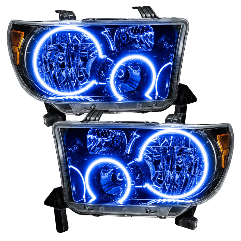 Oracle 07-11 Toyota Tundra Pre-Assembled Headlights - Black Housing - w/o Controller