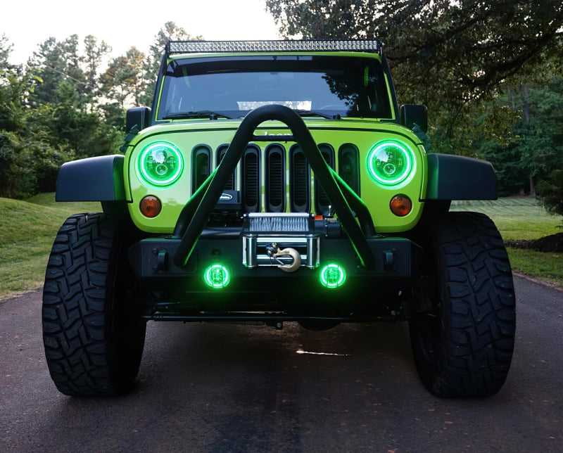 Oracle Jeep Wrangler 07-17 LED Fog Light Kit - ColorSHIFT