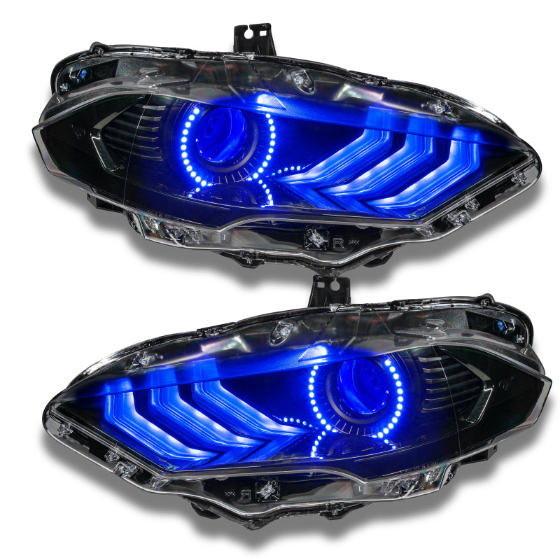 Oracle 18-21 Ford Mustang DRL Upgrade w/ Halo Kit - ColorSHIFT 2