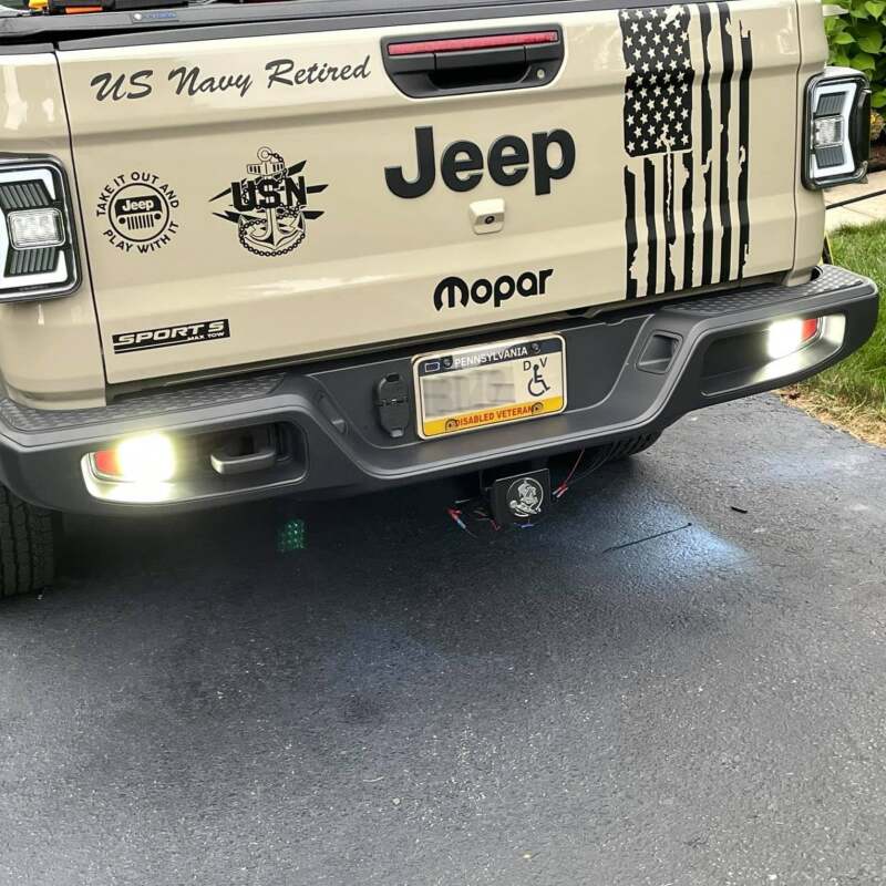 Oracle Jeep Gladiator JT Rear Bumper LED Reverse Lights w/ Plug & Play Harness - 6000K