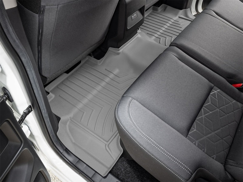 WeatherTech 22-24 Nissan Frontier Crew Cab Rear FloorLiner HP - Grey w/o Fender Premium Audio
