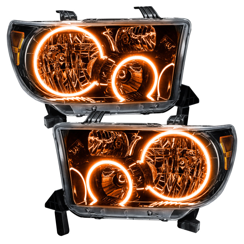 Oracle 07-11 Toyota Tundra Pre-Assembled Headlights - Black Housing - w/o Controller