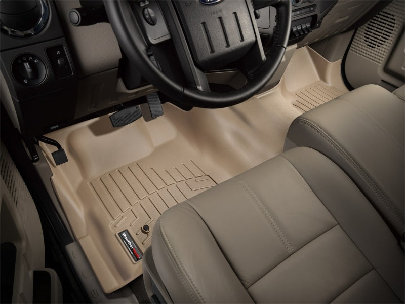 WeatherTech 08-10 Ford SuperDuty Front Floorliner OTH - Tan