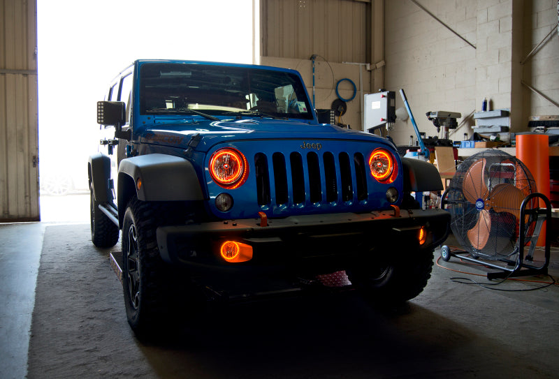 Oracle Jeep Wrangler 07-17 Halo Kit - ColorSHIFT w/ BC1 Controller