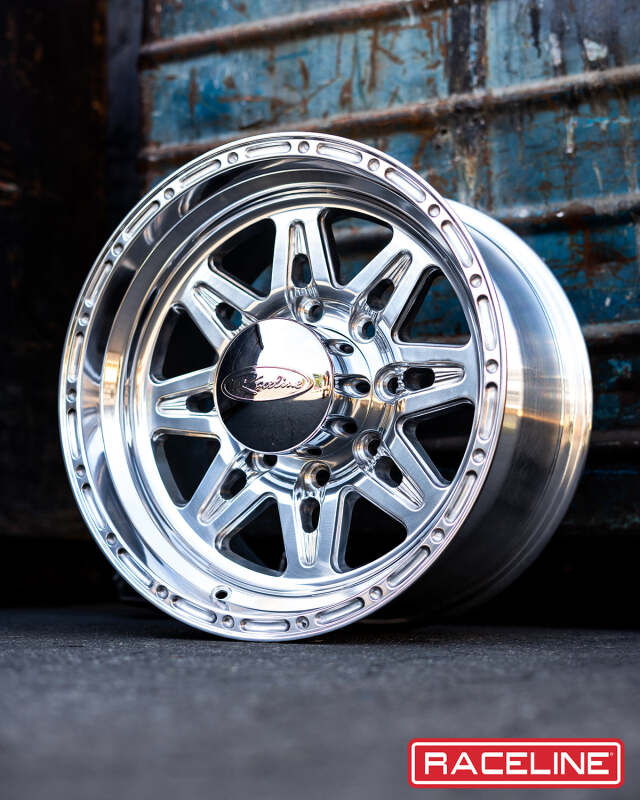 Raceline 888 Renegade 17x9in / 8x165.1 BP / 6mm Offset / 130.81mm Bore - Polished Wheel
