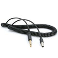 Rugged Radios Firetruck Intercom Headset Coil Cord for 1/4 Style Jacks & FHS Headset