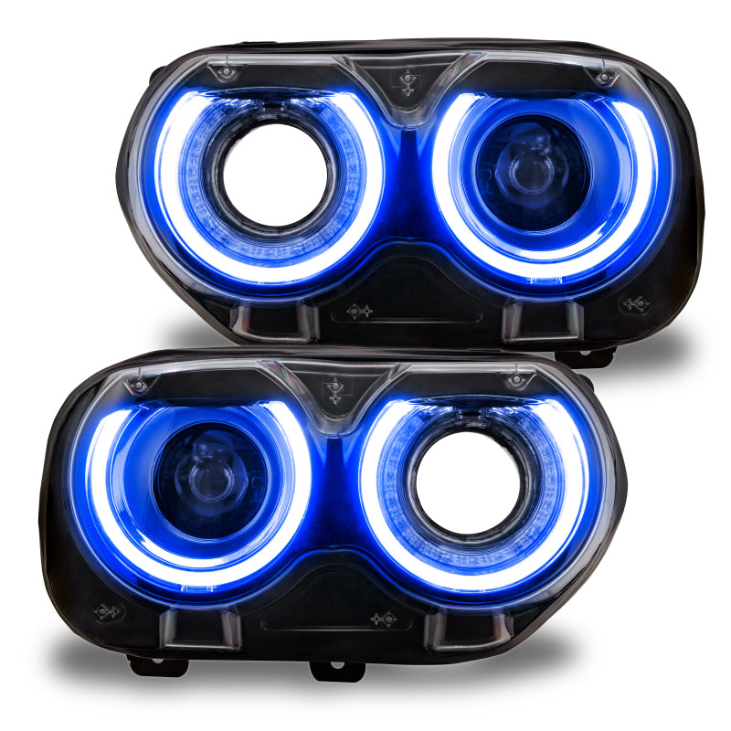Oracle 15-21 Dodge Challenger RGB+W Headlight DRL Upgrade Kit - ColorSHIFT 2