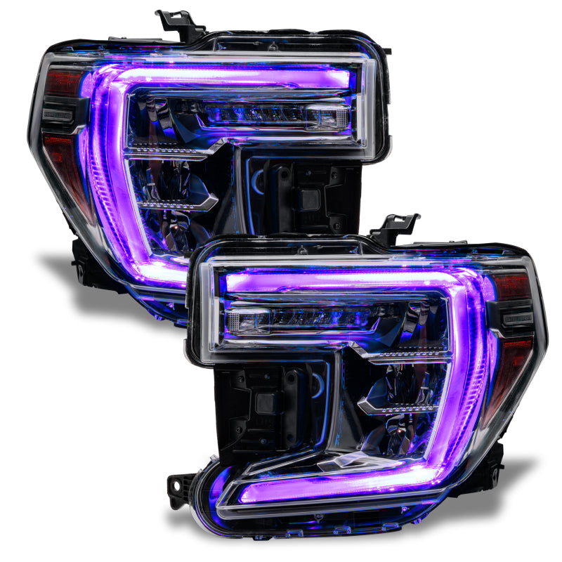 Oracle 19-21 GMC Sierra 1500 RGB+W Headlight DRL Upgrade Kit - ColorSHIFT