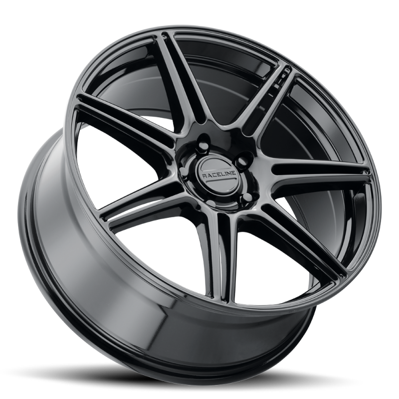 Raceline 148B Apex 20x8.5in / 5X112 BP / 35mm Offset / 66.56mm Bore - Gloss Black