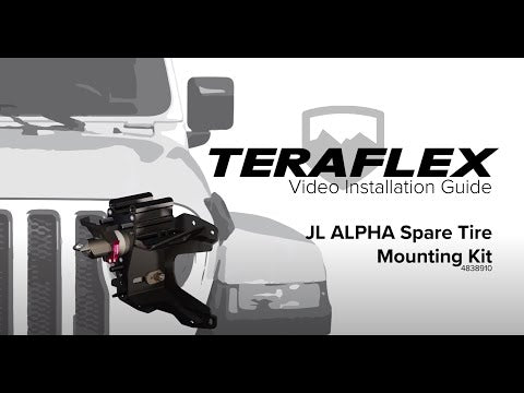 18-Up Wrangler JL Alpha HD Adjustable Spare Tire Mount Kit 5x5 Inch TeraFlex