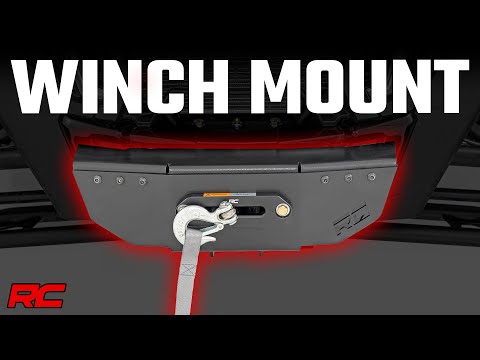 Winch Mount w/ 4500lb Winch Polaris RZR Turbo S4 Rough Country