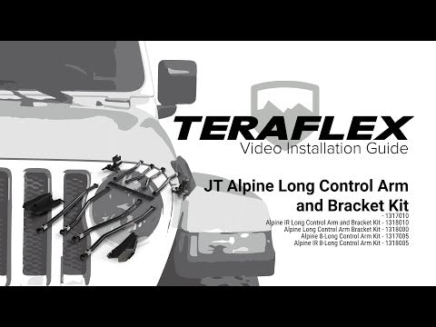 20-Up Jeep Gladiator Alpine IR Long Arm & Bracket Kit 8-Arm 3-6 Inch Lift TeraFlex