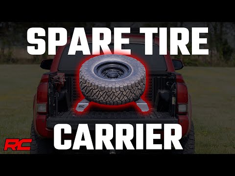 Bed Mount Spare Tire Carrier Universal (5x5.5 6x5.5 6x135 & 5x5.0 Bolt Patterns) Rough Country