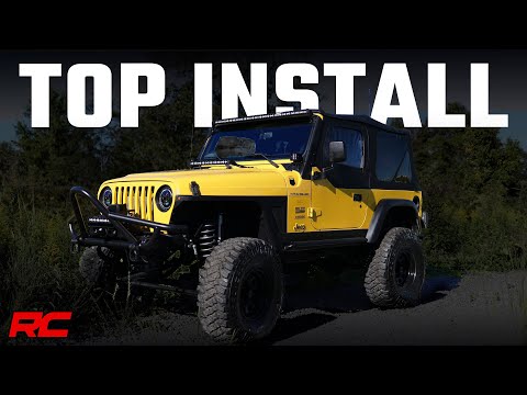 Soft Top Replacement Black Half Doors Jeep Wrangler TJ 4WD (97-06) Rough Country