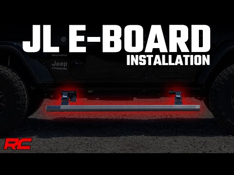 Power Running Boards Dual Electric Motor 2 Door Jeep Wrangler JL (18-26) Rough Country