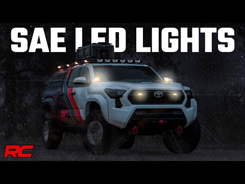 3x1.75 Inch Black Series LED Slim Aux SAE Fog Pair Rough Country