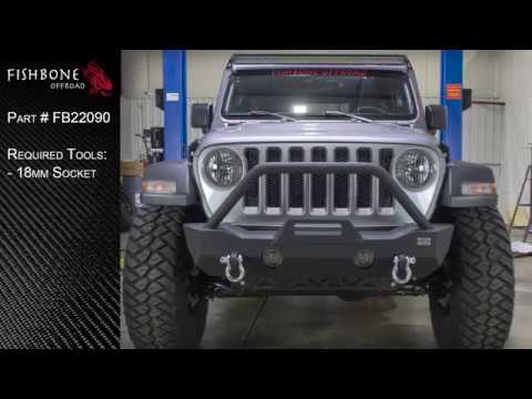 Jeep JL Mako Front Bumper 2018-Present Wrangler JL Fishbone Offroad