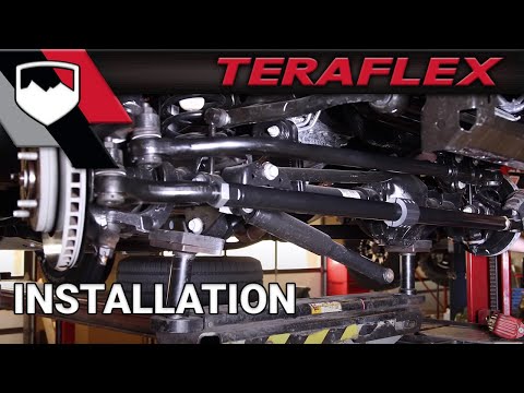 07-18 Wrangler JK HD Chromoly Tie Rod Kit & HD Forged Drag Link Flip Kit 4-6 Inch Lift TeraFlex