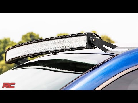 LED Light Mount Upper Windshield 54 Inch Curved Ram 1500 2WD/4WD (02-08) Rough Country