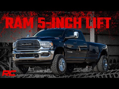 5 Inch Lift Kit Diesel AISIN w/ Clocking Ring Ram 3500 4WD (2019-2024) Rough Country