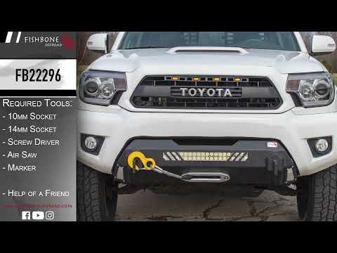 2012-2015 Tacoma Center Stubby Front Bumper Fishbone Offroad
