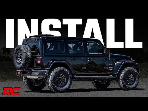 2.5 Inch Lift Kit Coils Jeep Wrangler Unlimited Rubicon 4WD (2018-2023) Rough Country