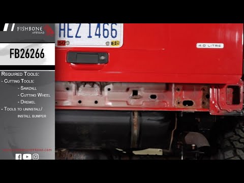 Jeep Cherokee Rear Bumper Braces For 84-01 Cherokee XJ Fishbone