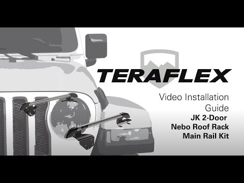 07-18 Wrangler JK 2 Door Nebo Roof Rack Main Rail Kit TeraFlex