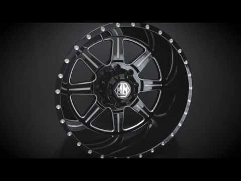 Mayhem Dually Wheels Monstir Dually 8101 GB 22x8.25 Inner Dually Black Cast Aluminum