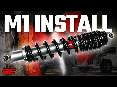 M1 Rear Coil Over Shocks Ride Height Adjust Can-Am Defender MAX HD10/PRO HD10 Rough Country