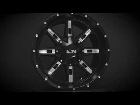 Cast Aluminum Wheels 184 SB 18x9 Milled Spokes Satin Black ION Wheels