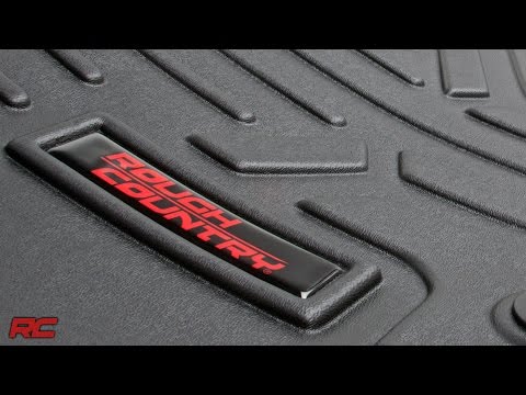 Heavy Duty Floor Mats Front/Rear-15-Up Ford F-150 SuperCrew Cab Rough Country