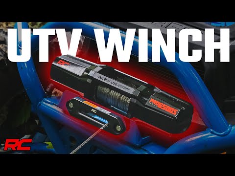 6500-LB Winch W/ Remote UTV Synthetic Rope Rough Country