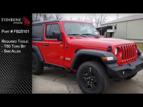 Jeep JL Wheel Well Storage Bins 18-Pres Wrangler JL 2 Door Fishbone