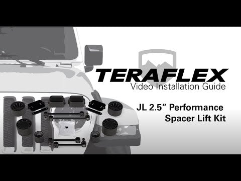 18-Up Wrangler JL 4 Door Rubicon 2.5 Inch Performance Spacer Lift Kit & Shock Extensions TeraFlex