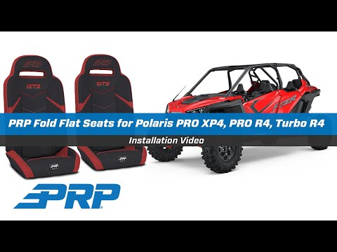 GT3 Fold Flat Rear Suspension Seats for Polaris RZR PRO XP4 PRO R4 Turbo R4 Pair PRP Seats