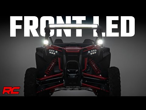 LED Light Kit Front Mount 40 Inch Black Dual Row White DRL Honda Talon 1000 Rough Country