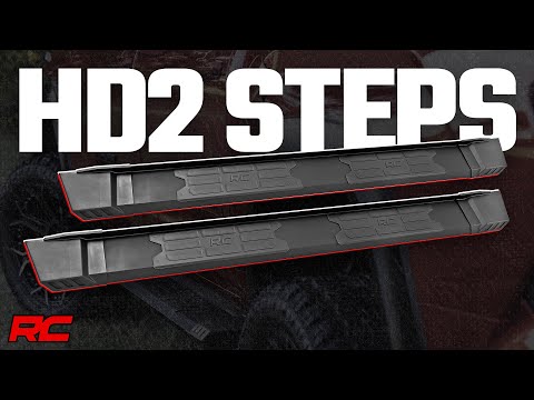 HD2 Running Boards Crewmax Cab Ram 1500/2500/3500 2WD/4WD (2010-2025 & Classic) Rough Country