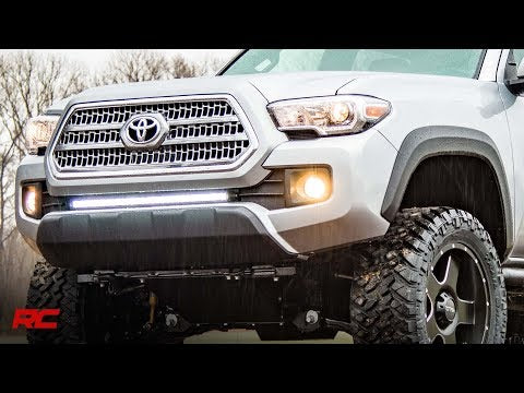Toyota 30 Inch Cree LED Bumper Kit Chrome Series 16-20 Tacoma Rough Country