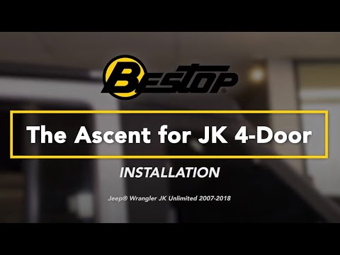 The Ascent Soft Tops For Jeep 2007-2018 Wrangler JK 4 Door Black Diamond Bestop