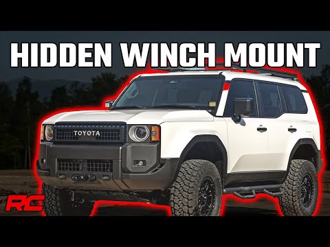 Hidden Winch Mount White SAE PRO1200S Toyota Land Cruiser 4WD (24-26) Rough Country