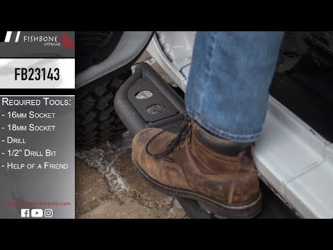 2020-Present Jeep Gladiator JT Step Sliders Fishbone Offroad