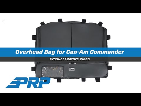Overhead Bag for 2021+ Can-Am Commander Black PRP Seats