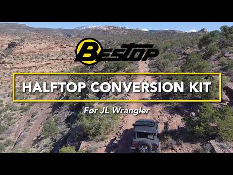 Jeep Wrangler Halftop Soft Top Conversion Kit For Jeep 2018-2023 Wrangler JL 4 Door Bestop