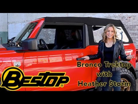Trektop Slantback Soft Top For Ford 2021-2024 Bronco 4 Door No Raptor Premium Fabric Bestop