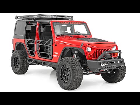 Roof Rack Black Series Lights Jeep Wrangler JL (18-26)/Wrangler Unlimited (18-26) Rough Country