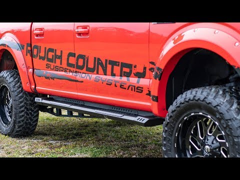 Ford HD2 Running Boards 09-14 F-150 SuperCrew Cab Rough Country